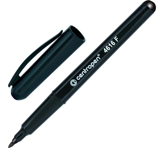 Изображение товара Маркер для CD и DVD ОФИСМАГ ЧЕРНЫЙ CENTROPEN, трехгранная форма захвата, тонкий, 0,6 мм, 4616, 6 4616 0112 151101