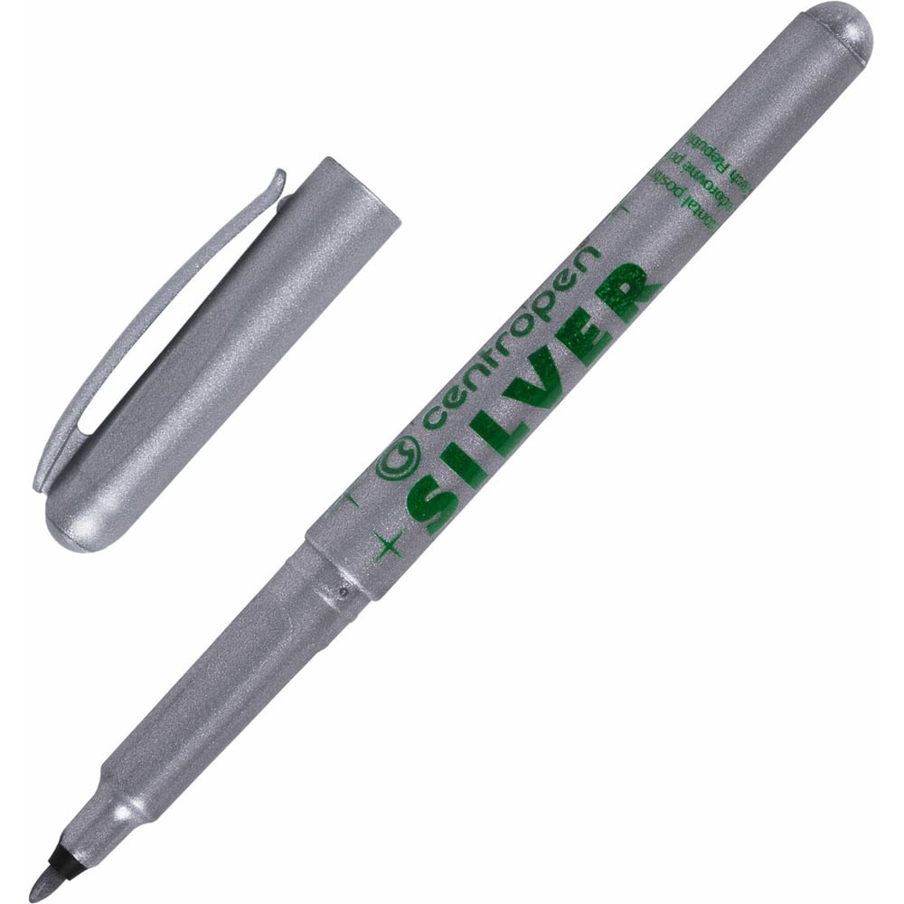 Изображение товара Маркер для декорирования CENTROPEN серебристый 1 мм