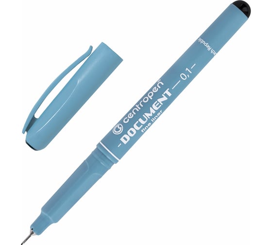 Изображение товара Ручка капиллярная (линер) ОФИСМАГ ЧЕРНАЯ CENTROPEN "Document", трехгранная, линия 0,1 мм, 2631/0,1, 2 2631 0101 142288