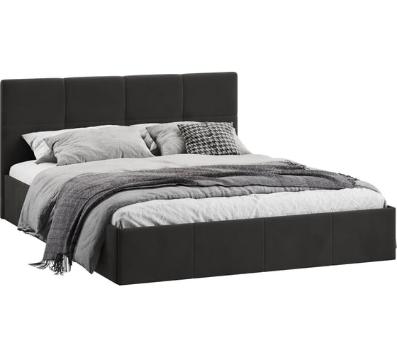 Изображение товара Кровать с подъемным механизмом ТриЯ Мона (1600) Тип 1 / Велюр Confetti Stone 259657