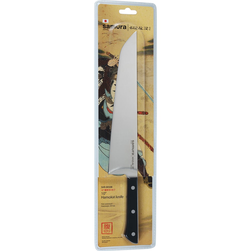 Изображение товара Кухонный нож Samura HARAKIRI Хамокири 254 мм сталь AUS-8 для кухни профессиональный и бытовой