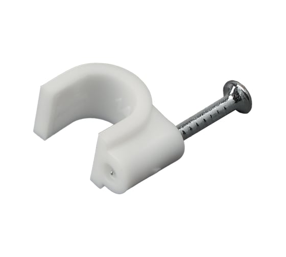 Изображение товара Круглый крепеж кабеля REXANT 7 мм, белый 50шт 07-4007