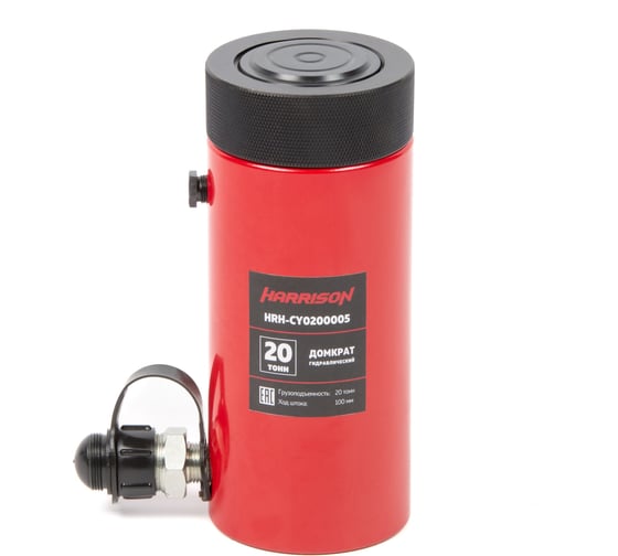 Изображение товара Гидравлический цилиндр (домкрат) однополостной Harrison с фиксирующей гайкой 20 т, ход 100 мм HRH-CY0200005