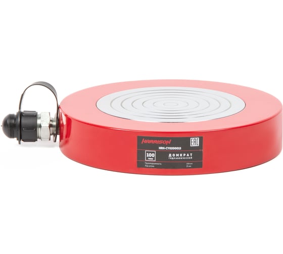 Изображение товара Гидравлический цилиндр (домкрат) Harrison однополостной сверхплоский 100 т ход 15 мм HRH-CY03000003