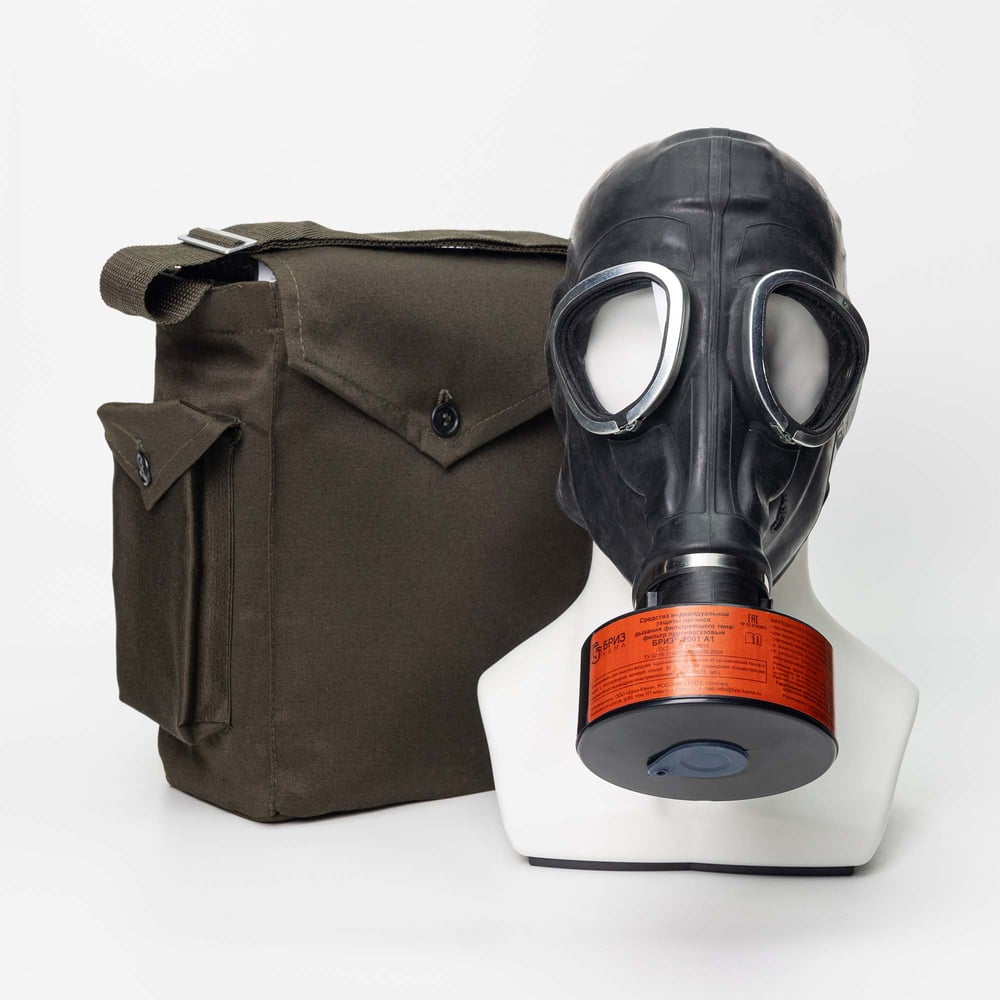 Изображение товара Противогаз фильтрующий БРИЗ 3301 ППФ А1 лицевой части ШМП-1