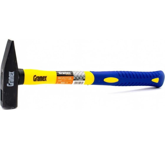 Изображение товара Молоток Gramex 300 г, с фибергласовой ручкой кованый (6/60) 005944