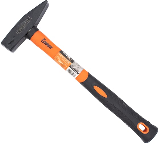 Изображение товара Молоток Gramex 400 г, с фибергласовой ручкой кованый (6/48) 005945