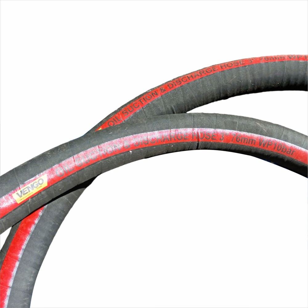 Изображение товара Рукав напорно-всасывающий Vengo 3 76x90.8 мм 10bar резина универсальный