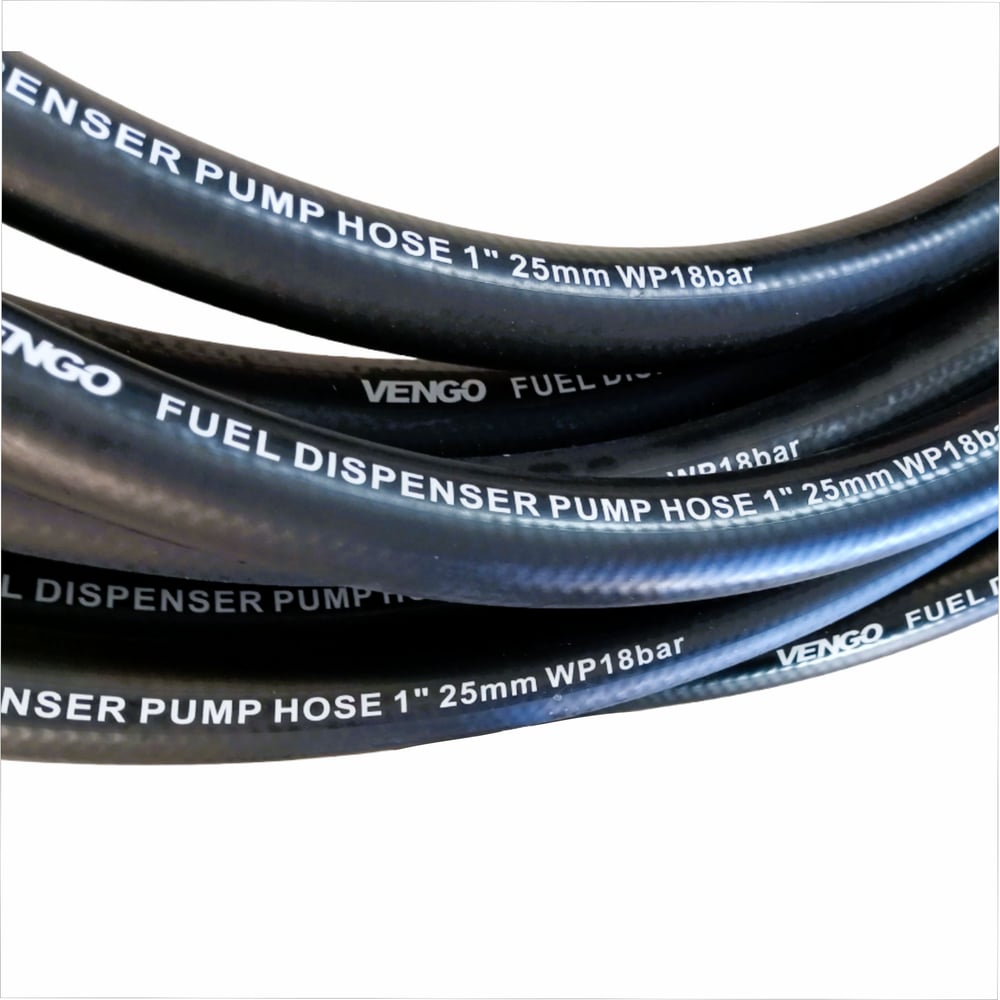 Изображение товара Напорный шланг для ТРК Vengo D 25 1" FDH02518-26 резина маслобензостойкий