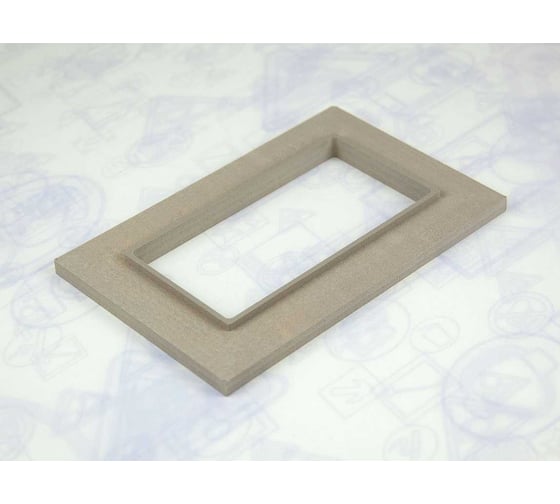 Изображение товара Закладная платформа Стандарт Знак 140x220 мм, пластик 15 мм, (размер внутреннего отверстия 80x160 мм.) 00-00047965