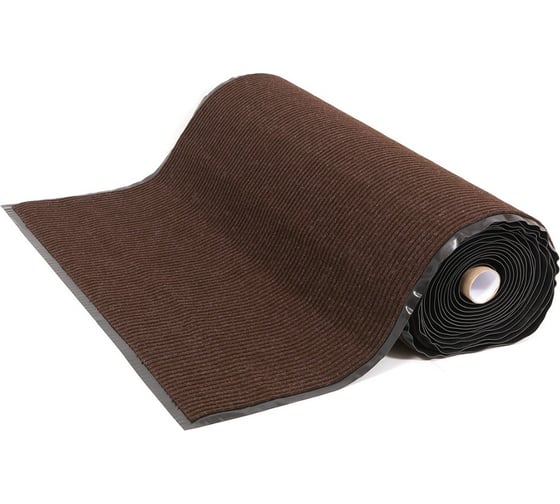 Изображение товара Коврик-дорожка SUNSTEP влаговпитывающий, Ребристый, 1,2х12 м, коричневый 35-142