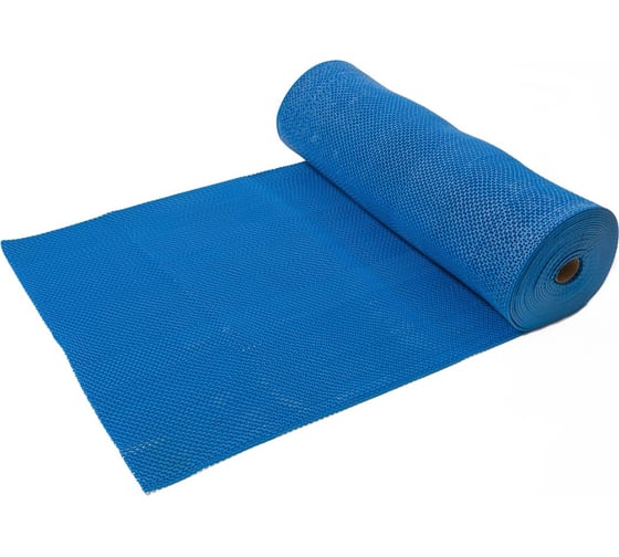 Изображение товара Коврик-дорожка SUNSTEP ПВХ, Zig-Zag, 5мм 0,9х12 м, синий 39-686