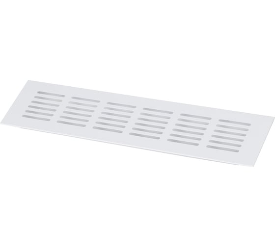 Изображение товара Решетка вентиляционная 250x60 мм, белая, алюминий AKS 89602