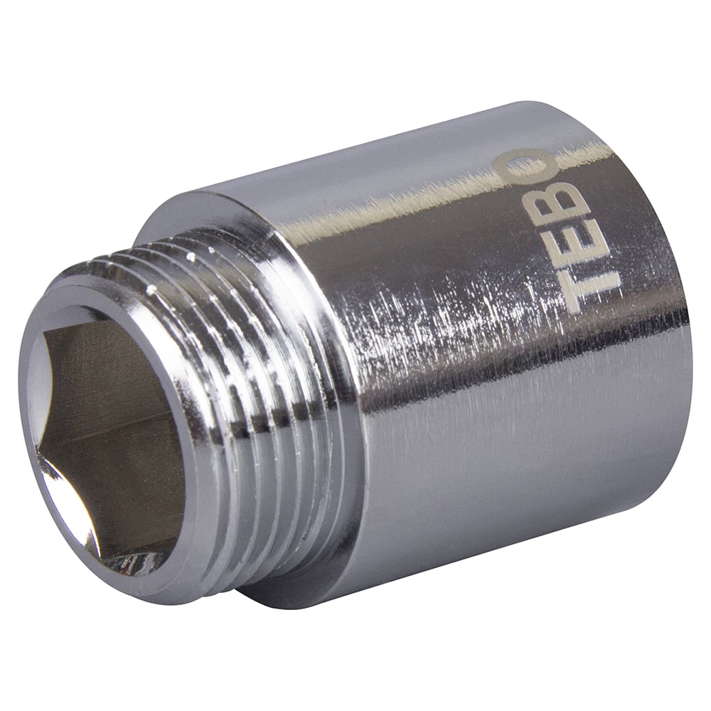 Изображение товара Удлинитель хромированный TEBO ВН/НАР 3/4"х30мм латунь T-ЛР.У.2.34-30.ХР.CN