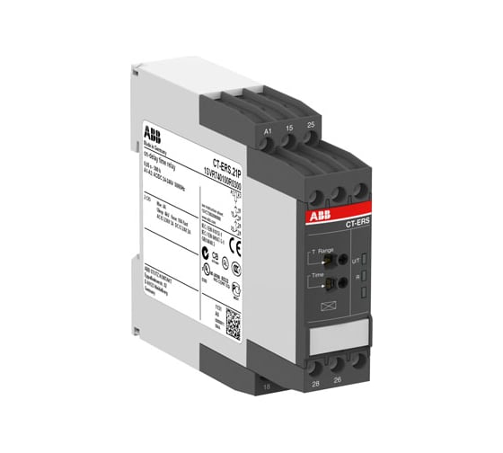 Изображение товара Реле времени ABB CT-WBS.22S многофункциональное, 24-240B AC, 24-48B DC, 0,05с..300ч, 2ПК, винтовые клемм 1SVR730040R3300