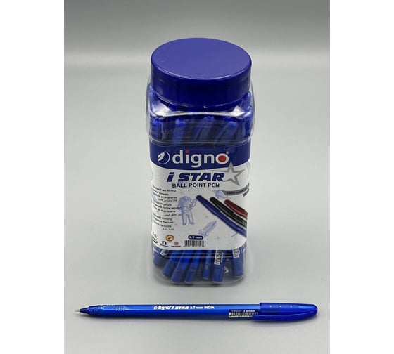 Изображение товара Набор шариковых ручек Digno i-Star 0,7 мм, чернила синие, упаковка 25 шт. iStar-25-Blue