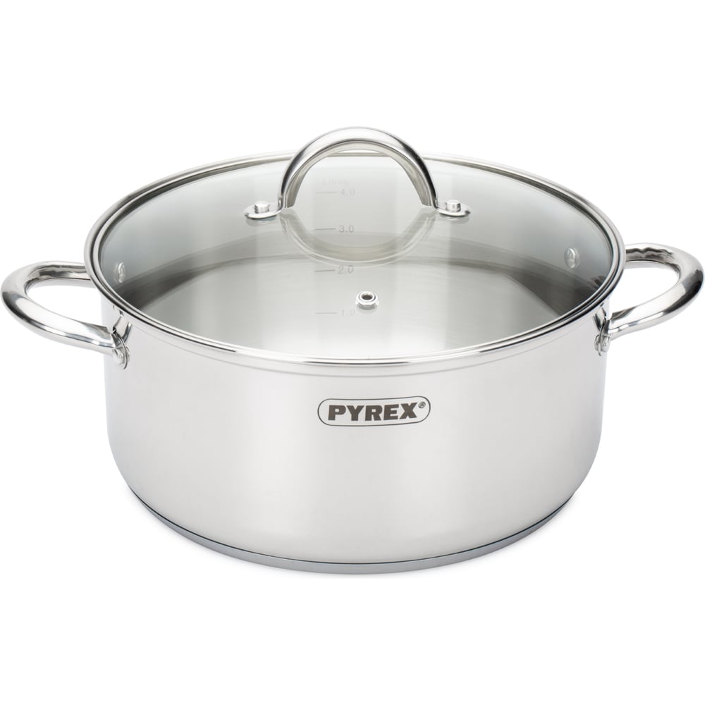 Изображение товара Кастрюля с крышкой PYREX MASTER 4.7л нержавеющая сталь для газовых и индукционных плит