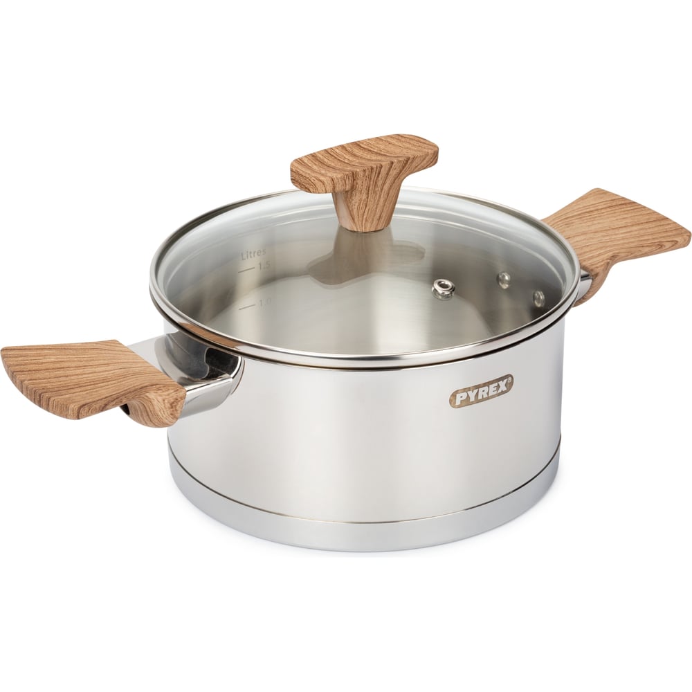 Изображение товара Кастрюля PYREX DESIGN 2л DG18AEX/E006 из нержавеющей стали с крышкой