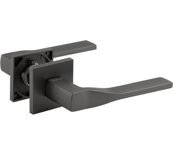 Изображение товара Дверная ручка НОРА-М Slim 140К графит 19904