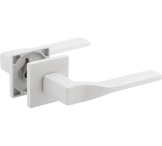 Изображение товара Дверная ручка НОРА-М Slim 140К белый 19902