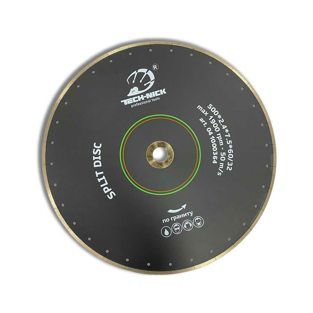 Сплошной диск алмазный по граниту TECH-NICK сегментный алмазный диск по граниту мрамору messer
