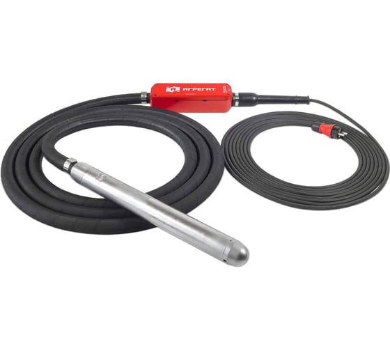 Изображение товара Глубинный высокочастотный вибратор АГРЕГАТ СТП 50 со встроенным преобразователем, 220/42 В, 5 м STP-50/42-5