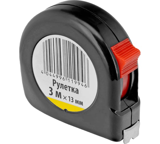 Изображение товара Рулетка Без бренда 3 м х 13 мм, пластиковый корпус 31321