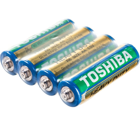 Изображение товара Солевой элемент питания Toshiba R6 4/shrink 3400