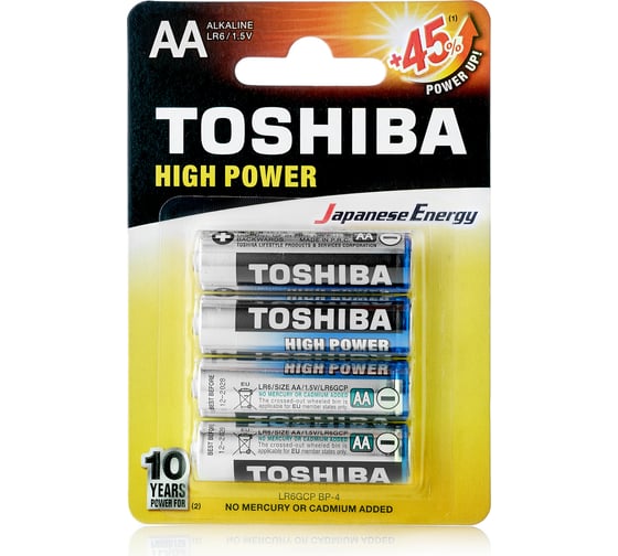 Изображение товара Алкалиновый элемент питания Toshiba LR6 3454