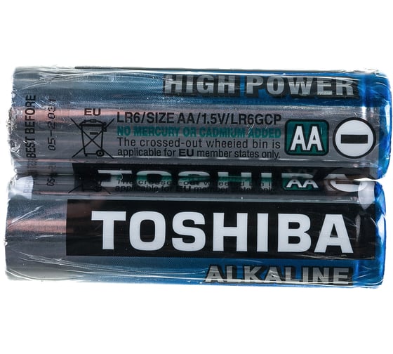 Изображение товара Алкалиновый элемент питания Toshiba LR6 2/shrink 3411