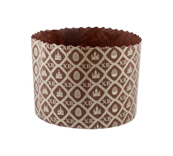 Изображение товара Форма бумажная ALMIN h85d110 мм 300 г 20 шт кулич круглая коричневая ТК-9214n