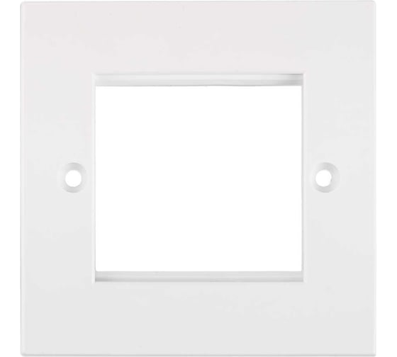 Изображение товара Лицевая панель NIKOMAX под 1 вставку 50x50мм, британского формата, белая NMC-PL1PB-WT