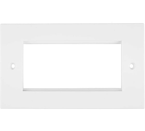 Изображение товара Лицевая панель NIKOMAX под 2 вставки 50x50мм, британского формата, белая NMC-PL2PB-WT