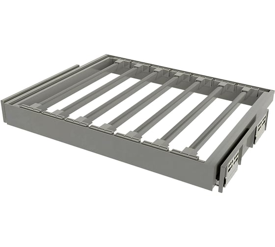 Изображение товара Выдвижная вешалка для брюк Mebax 600-420 564х420х56, серый жемчуг 00-00001094