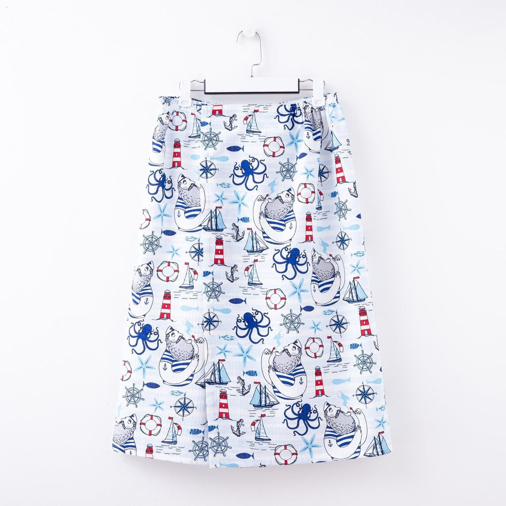 Набор для сауны Этель Капитан килт 75*144 см + шапка, вафля 200г/м2, 100% хлопок 5928255