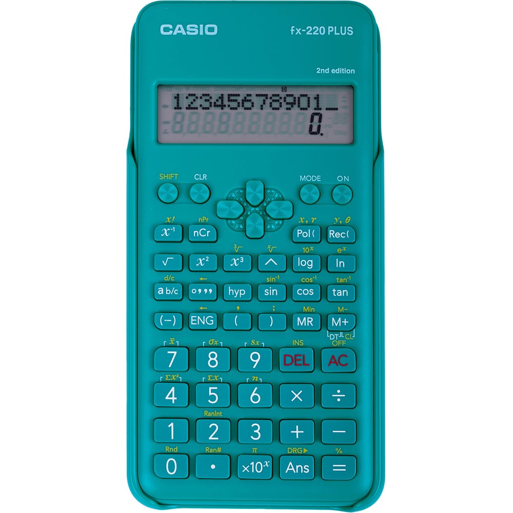 Изображение товара Инженерный калькулятор CASIO FX-220PLUS-2-S с 181 функцией для учебы и работы Изображение товара Инженерный калькулятор CASIO FX-220PLUS-2-S с 181 функцией для учебы и работы