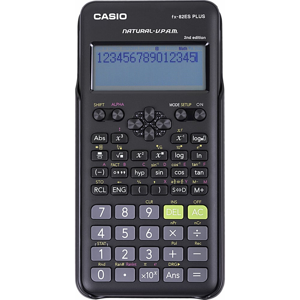 Изображение товара Инженерный калькулятор CASIO FX-82ESPLUS-2-WETD с 252 функциями для ЕГЭ