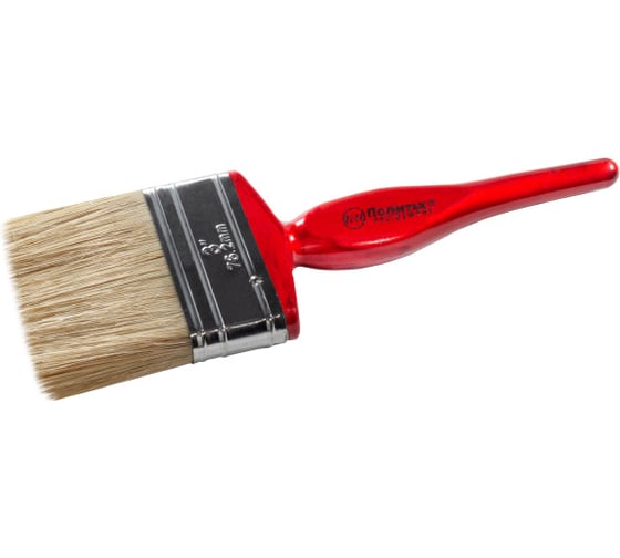 Изображение товара Кисть флейц Политех ЭТЮД светлая щетина 3", 75 мм 1504030