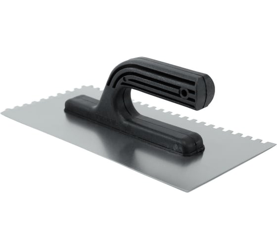 Изображение товара Гладилка Политех ЛЮКС нержавеющая сталь, пластм.ручка 13x28 (з.6x6) 1060286