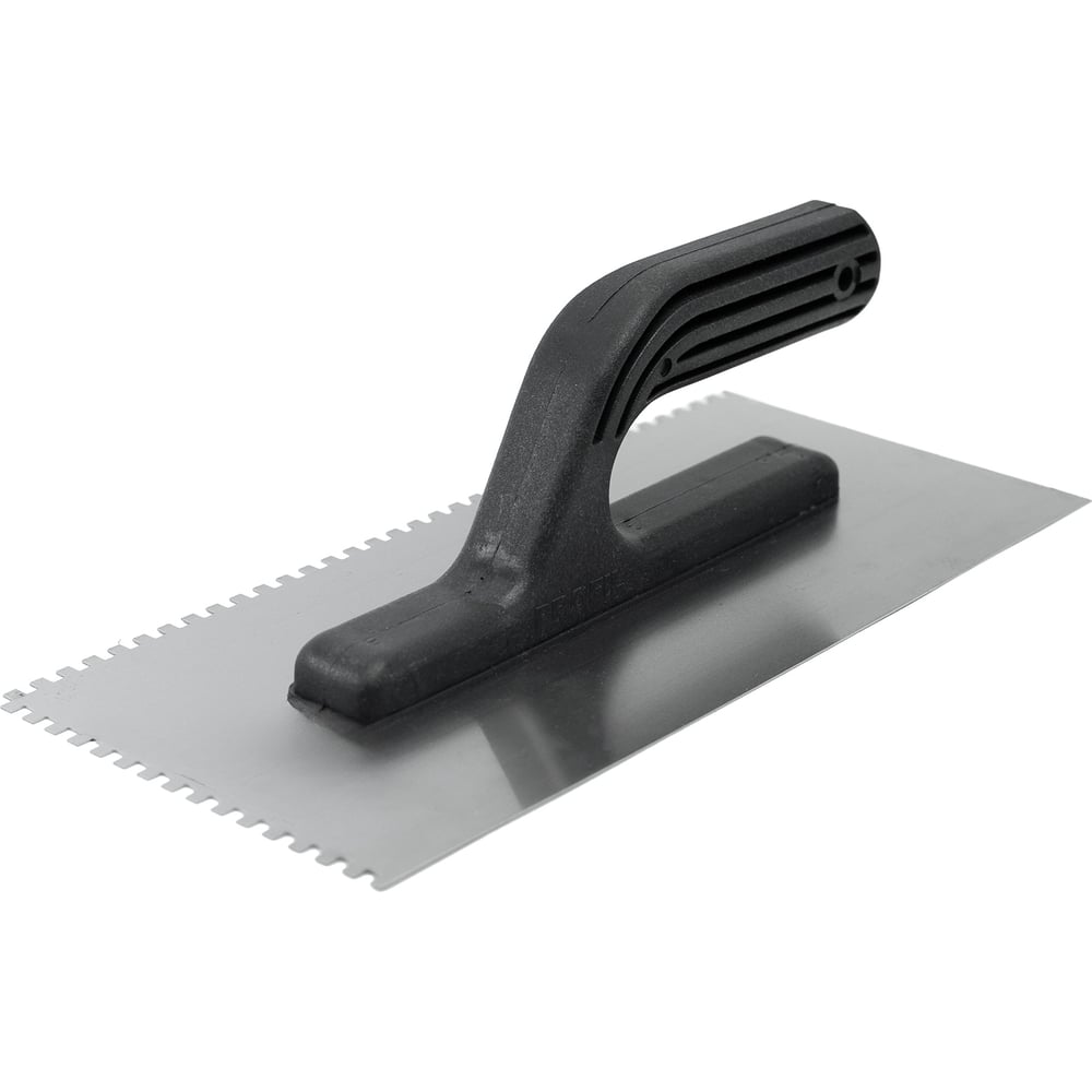 Изображение товара Гладилка Политех ЛЮКС нержавеющая сталь, пластм.ручка 13x28 (з.4x4) 1060284