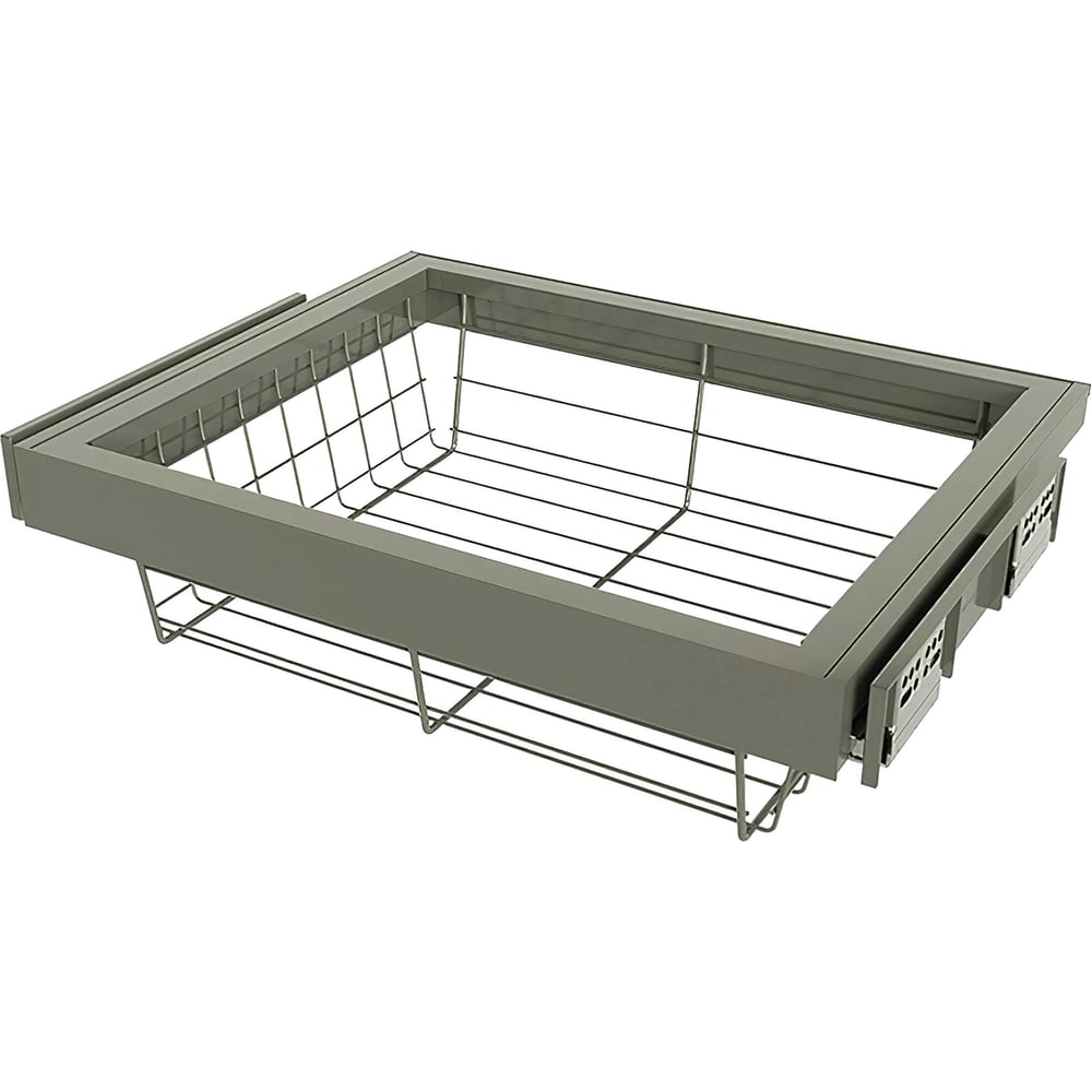 Изображение товара Выдвижная корзина крупная сетка Mebax 800-420 764х420х140 серый жемчуг