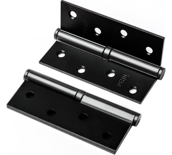 Изображение товара Петля стальная Ренц 100x75x2.5, правая, б/колп., черный INR 100 FH B (2шт)