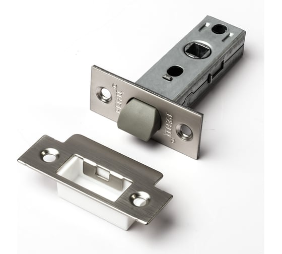 Изображение товара Защелка межкомнатная Ренц пластиковый язычок, никель супер матовый INL 5-45 plastic MSN