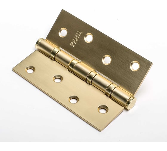 Изображение товара Петля стальная Ренц 100x75x2.5, 4 подшипника, б/колп., золото матовое сатинированное IN100-4BB FH SSG (2шт)