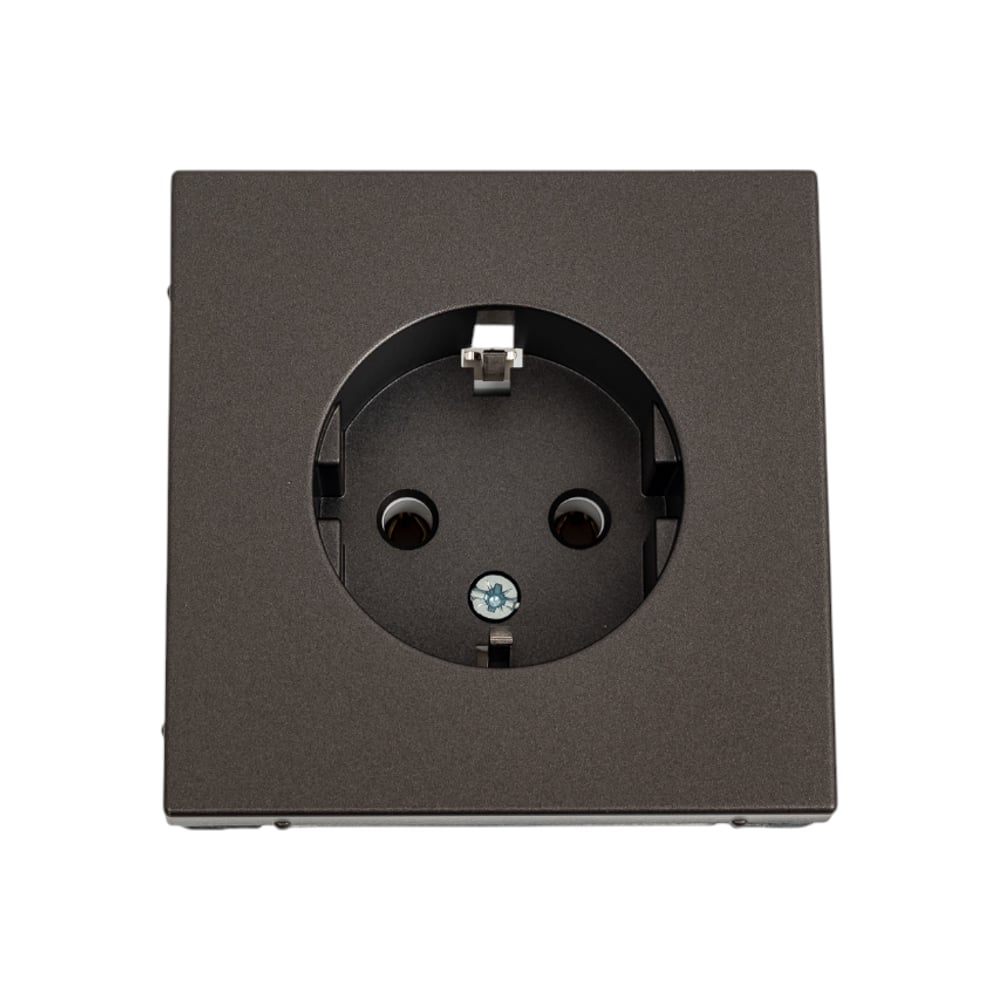 Изображение товара Розетка с заземлением Systeme Electric ArtGallery Мокко 16А механический механизм