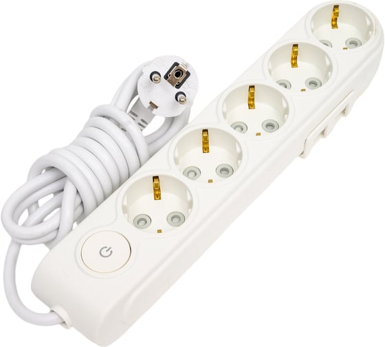 Изображение товара Удлинитель Makel 5х2м с заземлением 16А защитные шторки N5310033