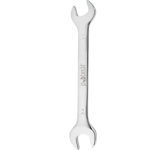 Изображение товара Ключ рожковый Pobedit Cr-V, зеркальная полировка, 22x24 мм 2721526
