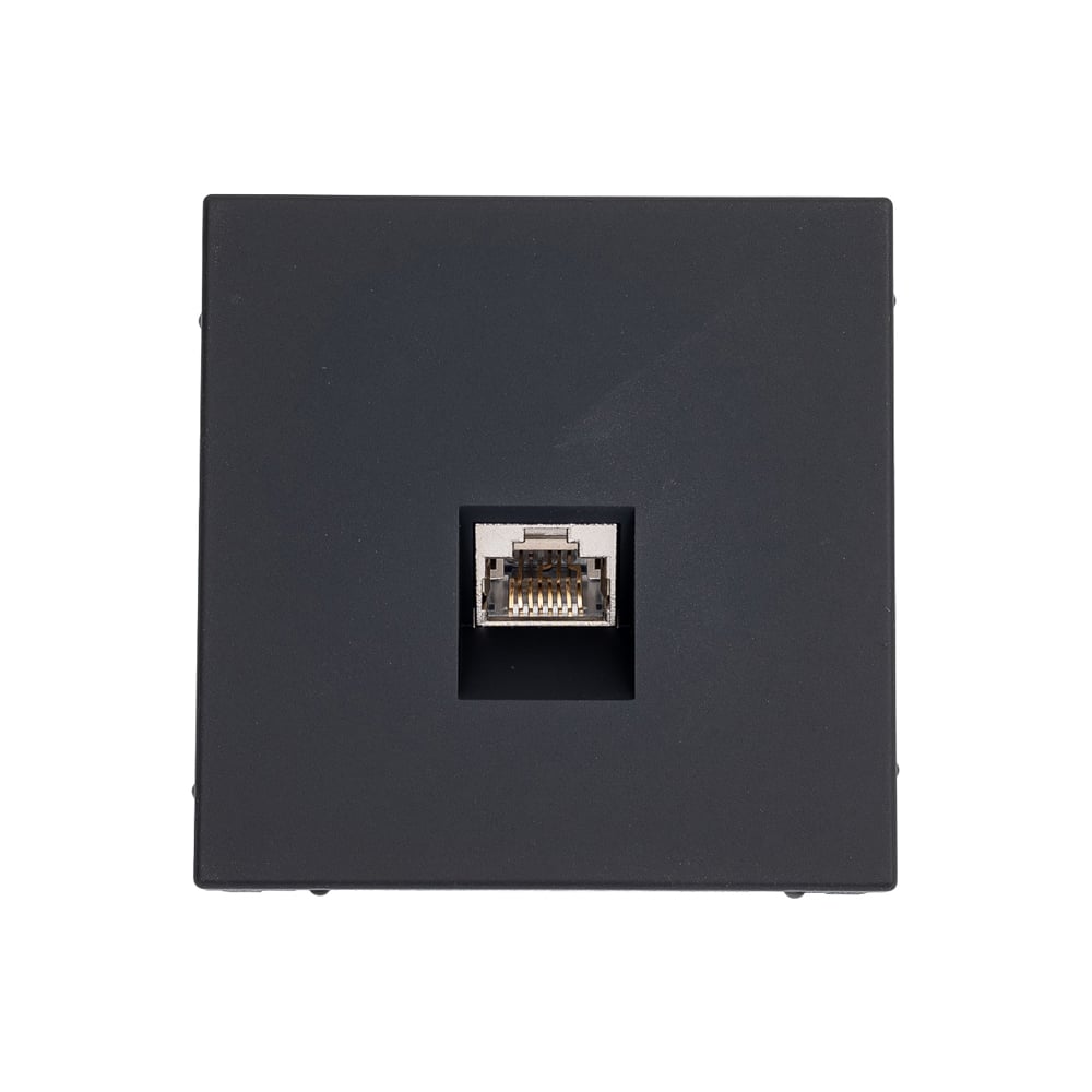 Изображение товара Розетка компьютерная RJ45 кат. 6A Systeme Electric ArtGallery карбон