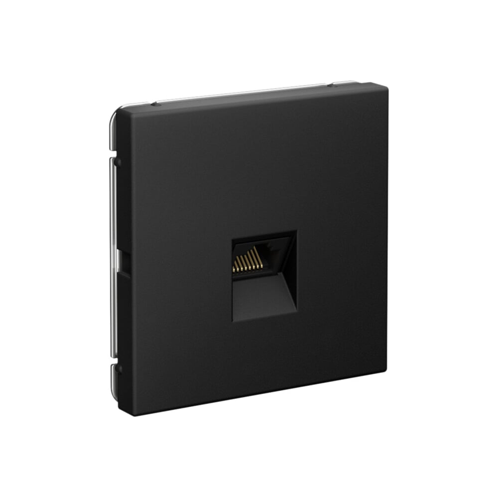 Изображение товара Розетка компьютерная RJ45 кат. 6A Systeme Electric ArtGallery карбон