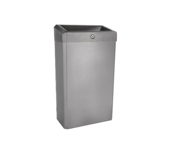 Изображение товара Металлическая корзина для мусора с конусным отверстием Merida STELLA R (матовая) 27 л KSM106.R